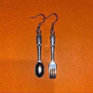 Handcrafted Hypoallergenic Fork and Spoon Earrings